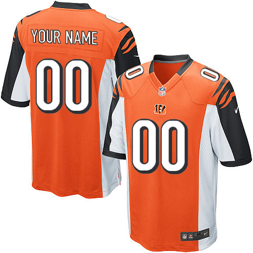 Youth Elite Nike Jersey Orange Alternate - Customized NFL Cincinnati Bengals